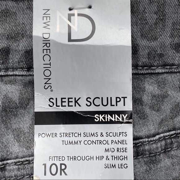 NWT New Directions Sleek Sculpt Cheetah Print Women’s Skinny Jeans Size 10R - Picture 10 of 12